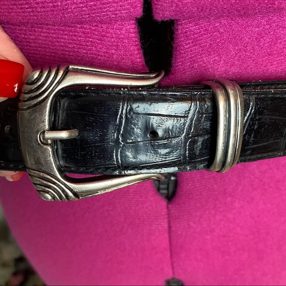 VTG Black Animal Pattern Belt - Picture 4 of 5